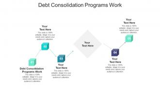 Debt consolidation programs work ppt powerpoint presentation outline show cpb
