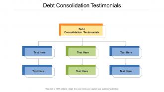 Debt consolidation testimonials ppt powerpoint presentation pictures skills cpb