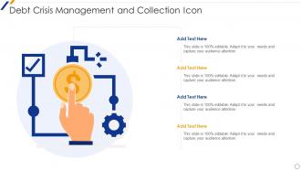 Debt Crisis Management And Collection Icon