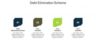 Debt elimination scheme ppt powerpoint presentation gallery ideas cpb