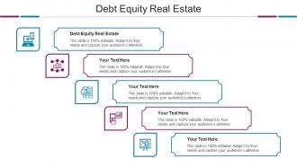 Debt Equity Real Estate Ppt Powerpoint Presentation Summary Background Image Cpb