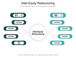 Debt equity restructuring ppt powerpoint presentation file graphics design cpb