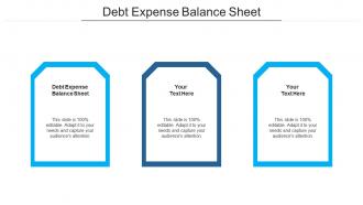 Debt expense balance sheet ppt powerpoint presentation outline good cpb
