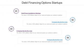 Debt Financing Options Startups Ppt Powerpoint Presentation Styles Cpb