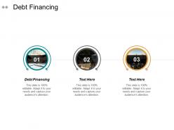 Debt financing ppt powerpoint presentation gallery brochure cpb
