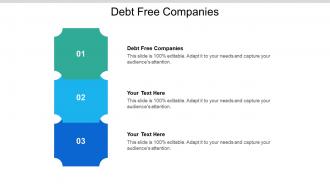 Debt free companies ppt powerpoint presentation icon template cpb
