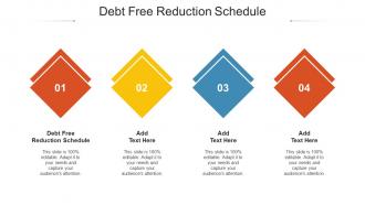 Debt Free Reduction Schedule Ppt Powerpoint Presentation Summary Background Image Cpb