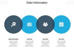 Debt information ppt powerpoint presentation layouts ideas cpb