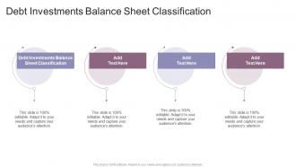 Debt Investments Balance Sheet Classification In Powerpoint And Google Slides Cpb