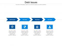 Debt issues ppt powerpoint presentation outline portrait cpb
