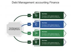Debt management accounting finance ppt powerpoint presentation show clipart cpb