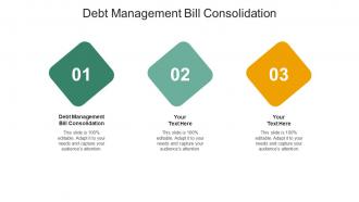 Debt management bill consolidation ppt powerpoint presentation professional brochure cpb