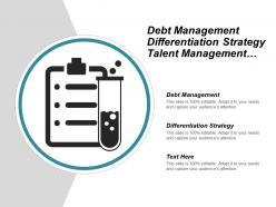Debt management differentiation strategy talent management communications skills cpb