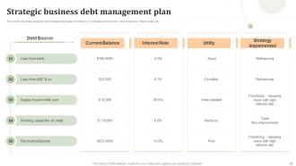 Debt Management Powerpoint Ppt Template Bundles