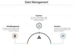 Debt management ppt powerpoint presentation summary slide download cpb