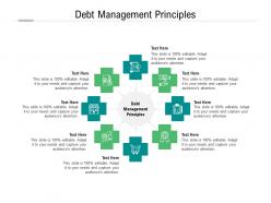 Debt management principles ppt powerpoint presentation inspiration master slide cpb