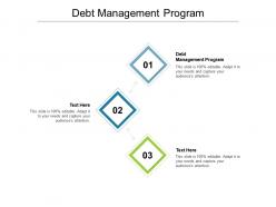 Debt management program ppt powerpoint presentation gallery graphics cpb