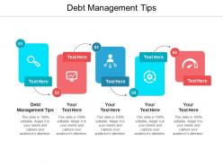 Debt management tips ppt powerpoint presentation pictures themes cpb