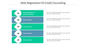 Debt negotiation vs credit counseling ppt powerpoint presentation show inspiration cpb