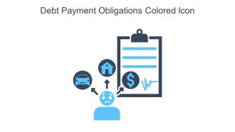 Debt Payment Obligations Colored Icon In Powerpoint Pptx Png And Editable Eps Format