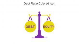 Debt Ratio Colored Icon In Powerpoint Pptx Png And Editable Eps Format