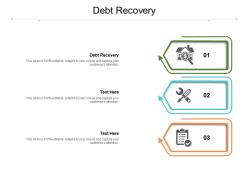 Debt recovery ppt powerpoint presentation slides design ideas cpb