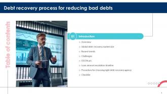Debt Recovery Process For Reducing Bad Debts Powerpoint Presentation Slides Informative Compatible