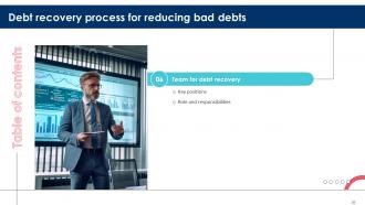 Debt Recovery Process For Reducing Bad Debts Powerpoint Presentation Slides Visual Researched