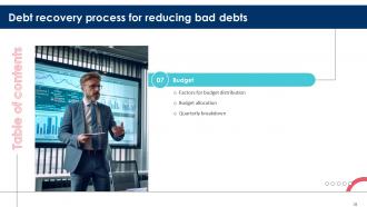 Debt Recovery Process For Reducing Bad Debts Powerpoint Presentation Slides Analytical Researched