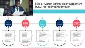 Debt Recovery Process Step 5 Obtain County Court Judgement CCJ For Recovering Amount