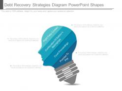 Debt recovery strategies diagram powerpoint shapes
