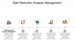Debt reduction analysis management ppt powerpoint presentation outline infographic template cpb
