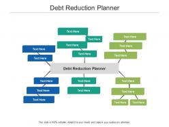 Debt reduction planner ppt powerpoint presentation slides elements cpb