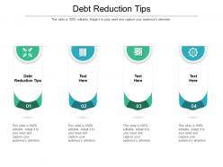 Debt reduction tips ppt powerpoint presentation styles graphics template cpb