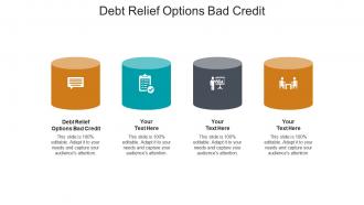 Debt relief options bad credit ppt powerpoint presentation gallery gridlines cpb