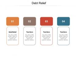 Debt relief ppt powerpoint presentation model maker cpb