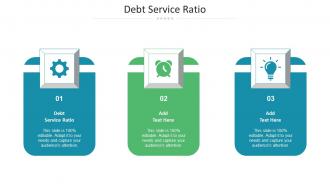 Debt Service Ratio Ppt Powerpoint Presentation Ideas Infographic Template Cpb