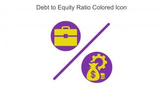 Debt To Equity Ratio Colored Icon In Powerpoint Pptx Png And Editable Eps Format