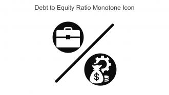 Debt To Equity Ratio Monotone Icon In Powerpoint Pptx Png And Editable Eps Format