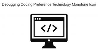 Debugging Coding Preference Technology Monotone Icon In Powerpoint Pptx Png And Editable Eps Format