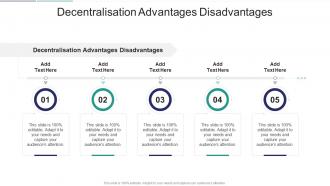 Decentralisation Advantages Disadvantages In Powerpoint And Google Slides Cpb