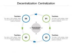 Decentralization centralization ppt powerpoint presentation inspiration topics cpb