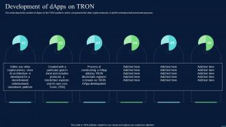 Decentralized Apps Development Of DApps On Tron Ppt Infographic Template Skills