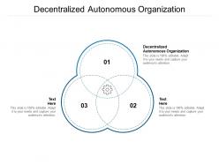 Decentralized autonomous organization ppt powerpoint presentation icon introduction cpb
