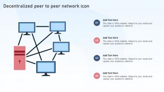 Decentralized Peer To Peer Network Icon