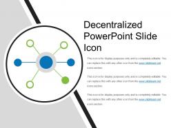 Decentralized powerpoint slide icon