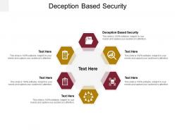 Deception based security ppt powerpoint presentation gallery graphic tips cpb