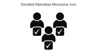 Decided Attendees Monotone Icon In Powerpoint Pptx Png And Editable Eps Format