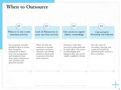 Deciding what to outsource to partners and what to insource powerpoint presentation slides