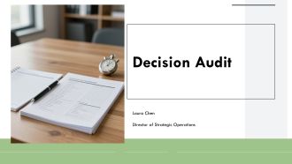 Decision Audit PPT Summary VA
